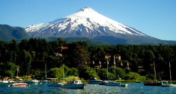 The Villarrica Volcano outside of Pucon