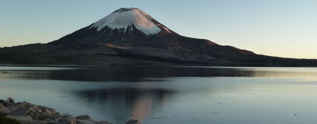 Chungara Lake in Northern Chile