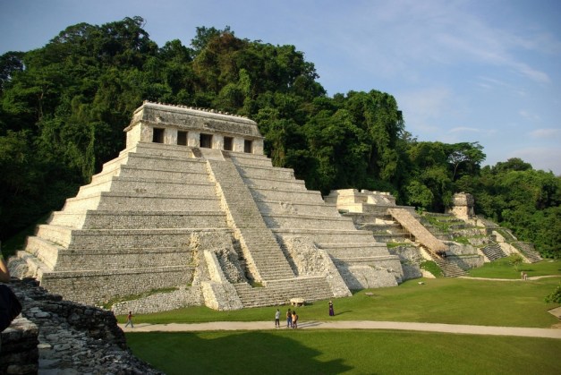 The archaeological zone of Palenque, one of the most important cities of the Maya Culture 
