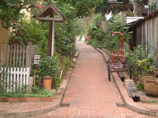 A Back Alley In Luang Prabang