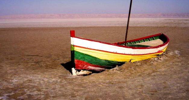 The Chott El Jerid Salt Lake is known for its Mirages