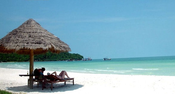 The beach at Con Dao