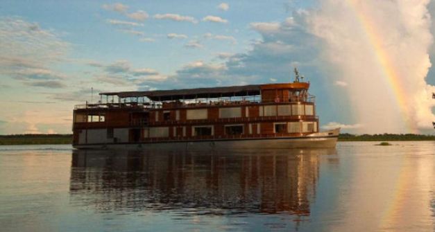 The Delphin II is a well stocked small cruise ship