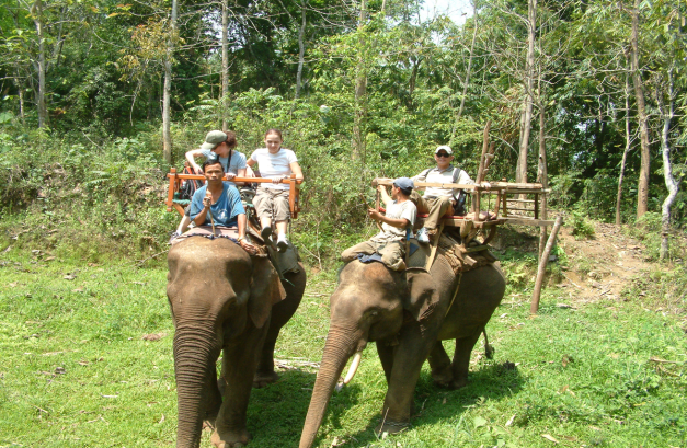 If you get a chance, why not try riding Elephants outside Luang Prabang