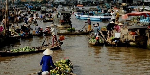 The Mekong is a vital lifesource in Southern Vietnam, providing food, trade and travel routes for the locals.