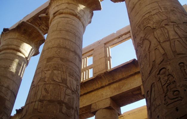 The Hypostyle Hall at the Temple of Karnak
