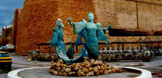 Mermaids Statue in Hammamet