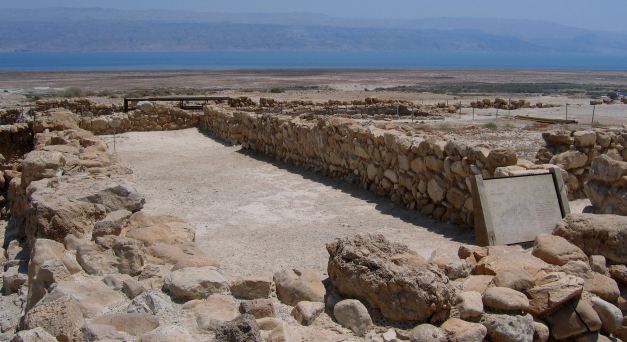 Qumran was the location at which the Dead Sea Scrolls were located