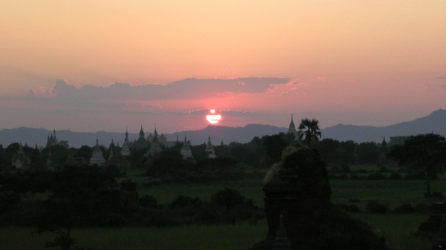 Sunset viewing in Bagan is a popular pastime